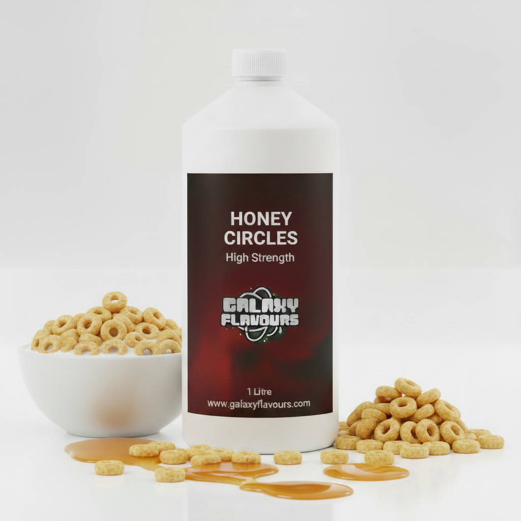 Galaxy Flavours Honey Circles Food Flavouring Concentrate – Professional High Strength, Vegan, Gluten-Free