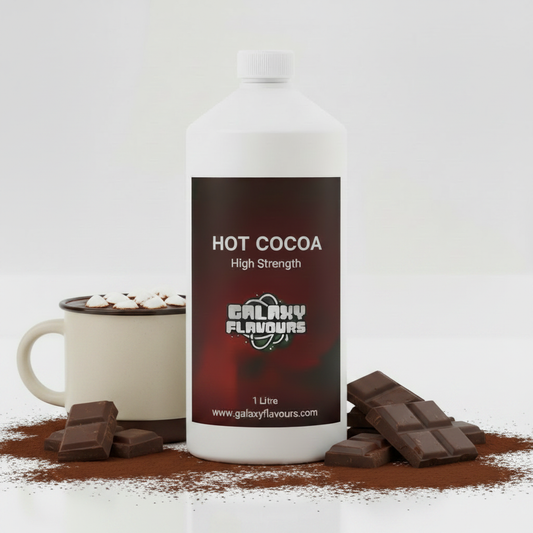 Galaxy Flavours Hot Cocoa Food Flavouring Concentrate – Professional High Strength, Vegan, Gluten-Free