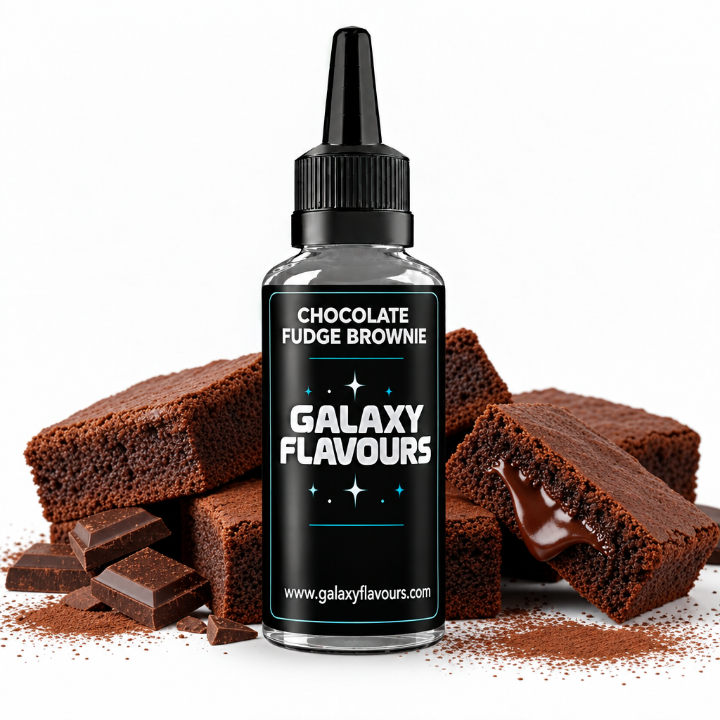 Galaxy Flavours Chocolate Fudge Brownie Food Flavouring Concentrate – Professional High Strength.