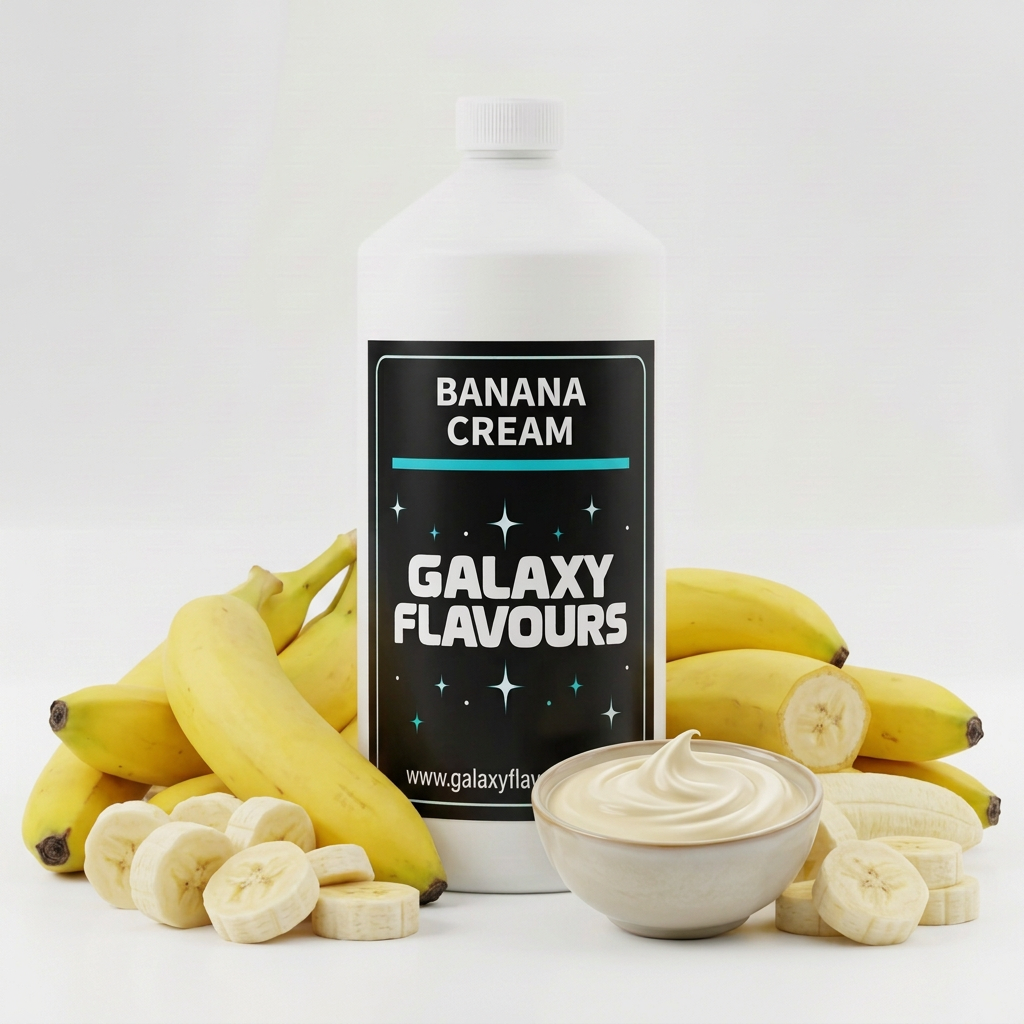 Galaxy Flavours Banana Cream Food Flavouring Concentrate – Professional High Strength.