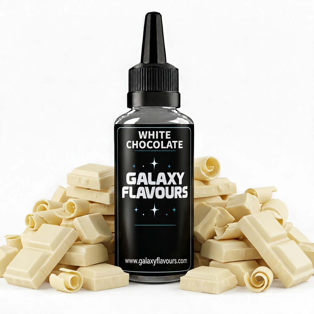 Galaxy Flavours White Chocolate Food Flavouring Concentrate – Professional High Strength.