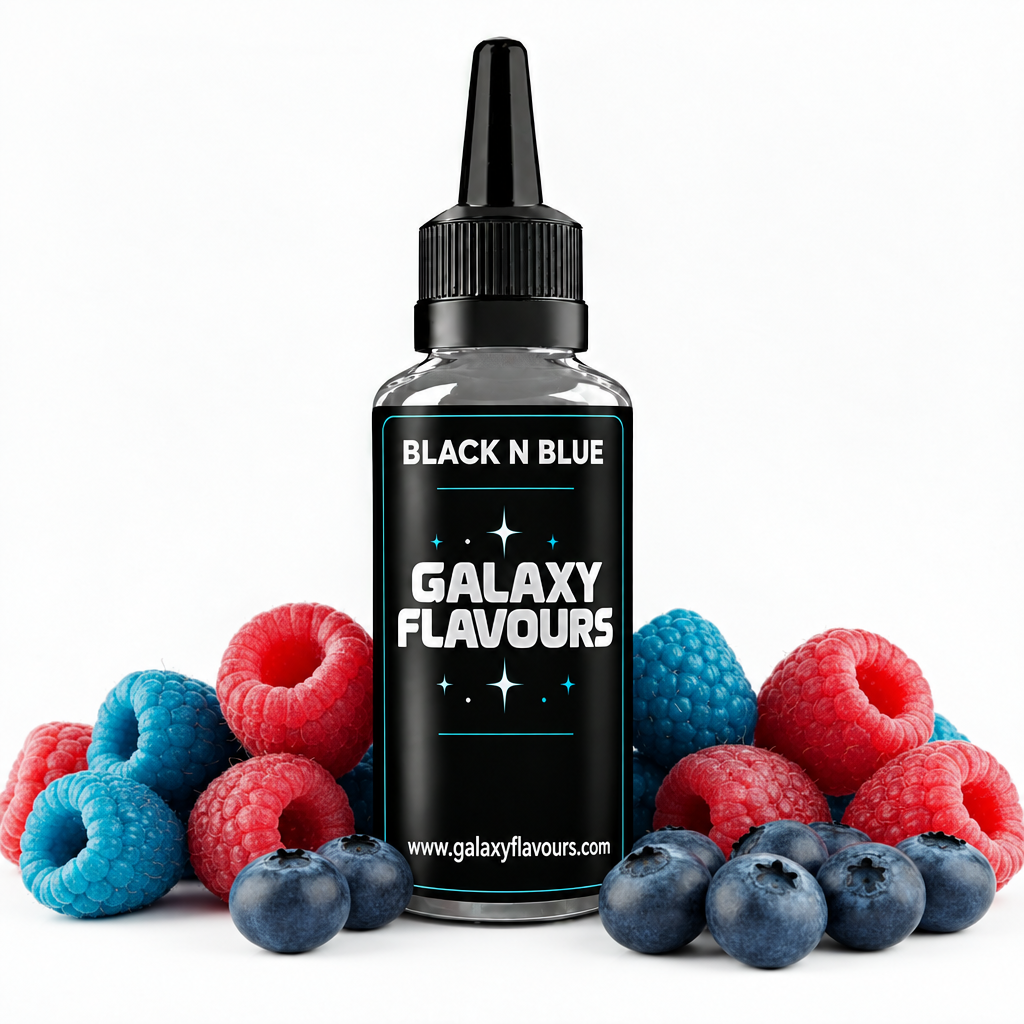 Galaxy Flavours Black n Blue Food Flavouring Concentrate – Professional High Strength.