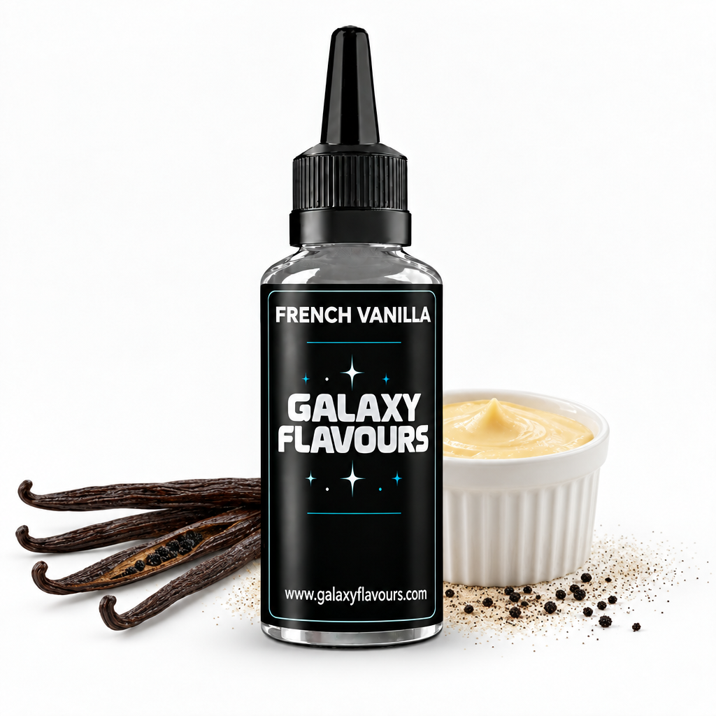Galaxy Flavours French Vanilla Food Flavouring Concentrate – Professional High Strength.