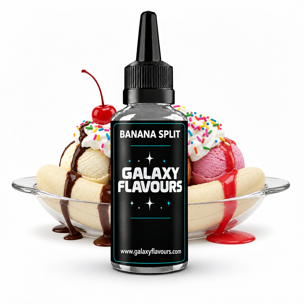 Galaxy Flavours Banana Split Food Flavouring Concentrate – Professional High Strength.