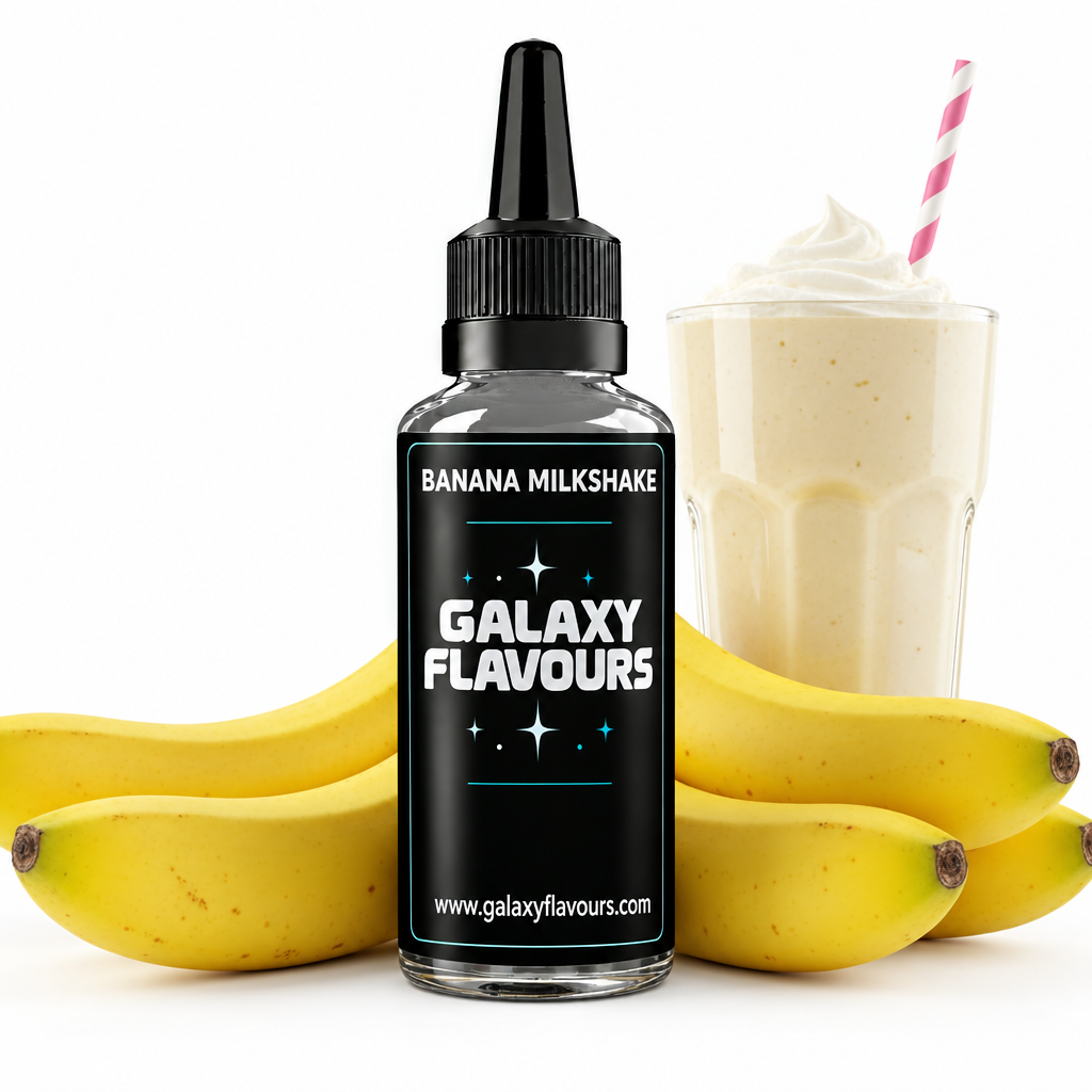 Galaxy Flavours Banana Milkshake Food Flavouring Concentrate – Professional High Strength.