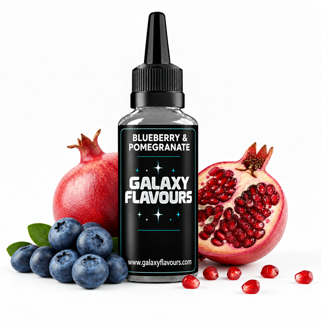 Galaxy Flavours Blueberry & Pomegranate Food Flavouring Concentrate – Professional High Strength.
