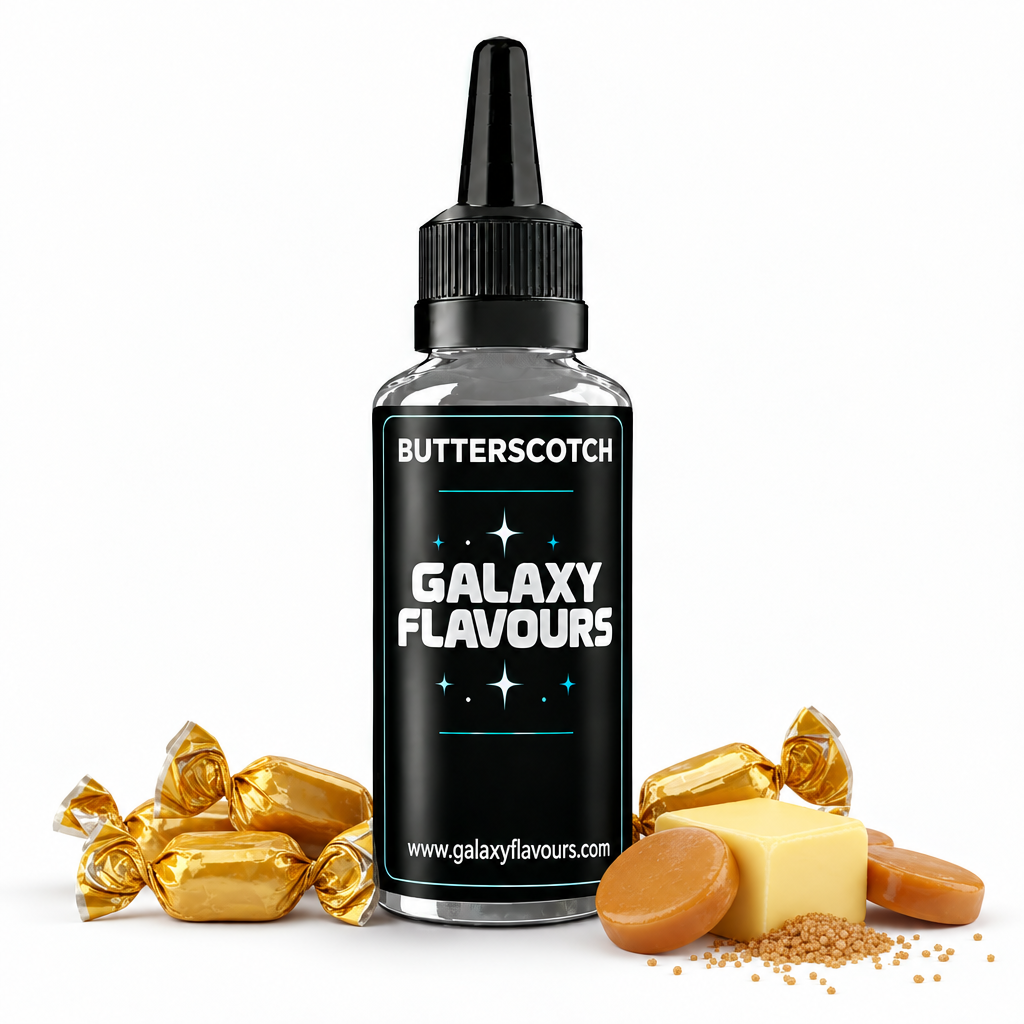 Galaxy Flavours Butterscotch Food Flavouring Concentrate – Professional High Strength.