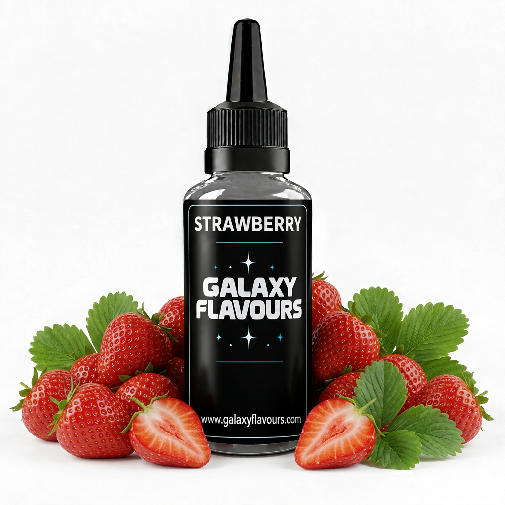 Galaxy Flavours Strawberry Food Flavouring Concentrate – Professional High Strength.