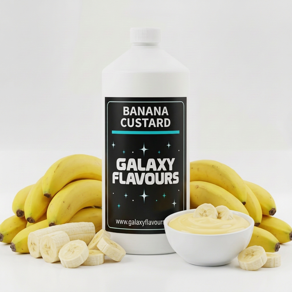 Galaxy Flavours Banana Custard Food Flavouring Concentrate – Professional High Strength.