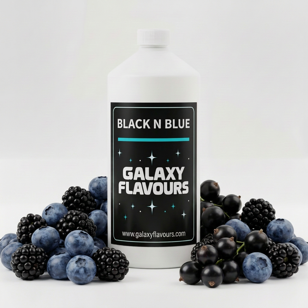 Galaxy Flavours Black n Blue Food Flavouring Concentrate – Professional High Strength.