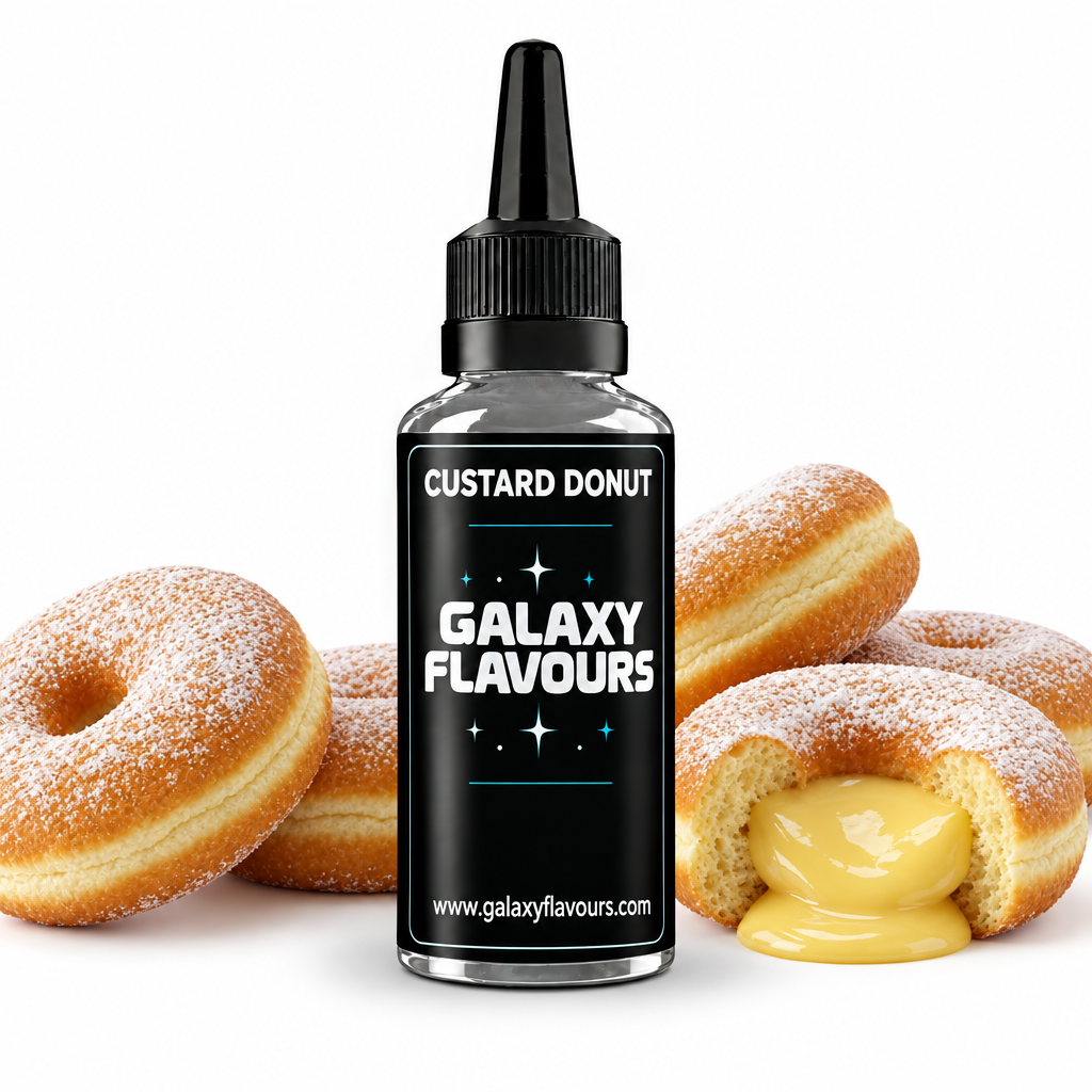 Galaxy Flavours Custard Donut Food Flavouring Concentrate – Professional High Strength.