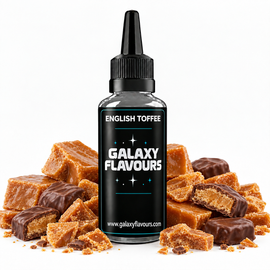 Galaxy Flavours English Toffee Food Flavouring Concentrate – Professional High Strength.