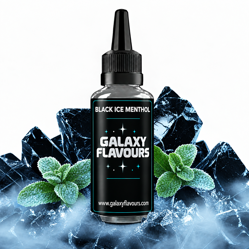 Galaxy Flavours Black Ice Menthol Food Flavouring Concentrate – Professional High Strength.