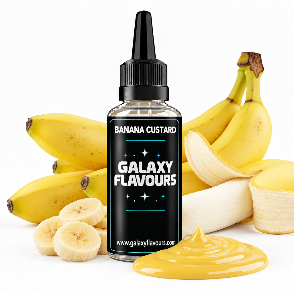 Galaxy Flavours Banana Custard Food Flavouring Concentrate – Professional High Strength.
