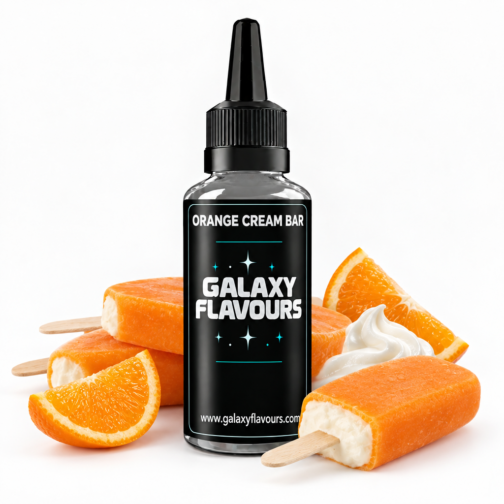 Galaxy Flavours Orange Cream Bar Food Flavouring Concentrate – Professional High Strength.