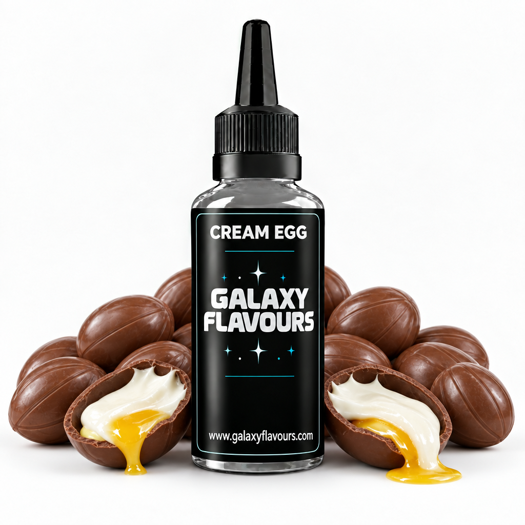 Galaxy Flavours Cream Egg Food Flavouring Concentrate – Professional High Strength.