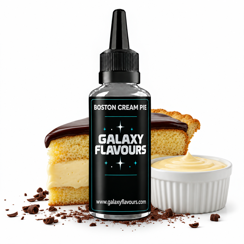 Galaxy Flavours Boston Cream Pie Food Flavouring Concentrate – Professional High Strength.