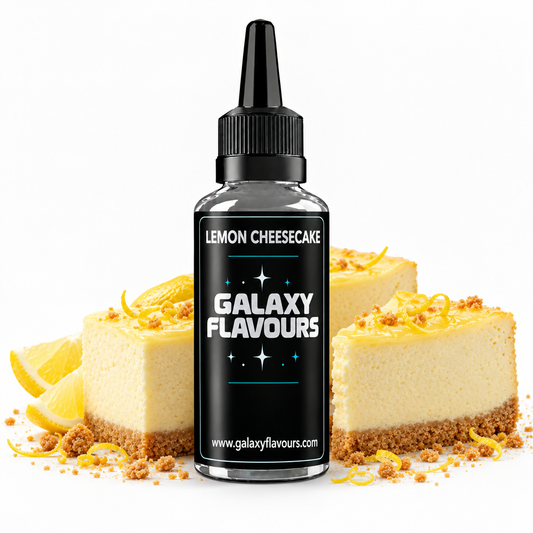 Galaxy Flavours Lemon Cheesecake Food Flavouring Concentrate – Professional High Strength.