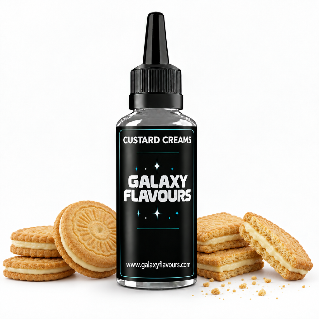 Galaxy Flavours Custard Creams Food Flavouring Concentrate – Professional High Strength.
