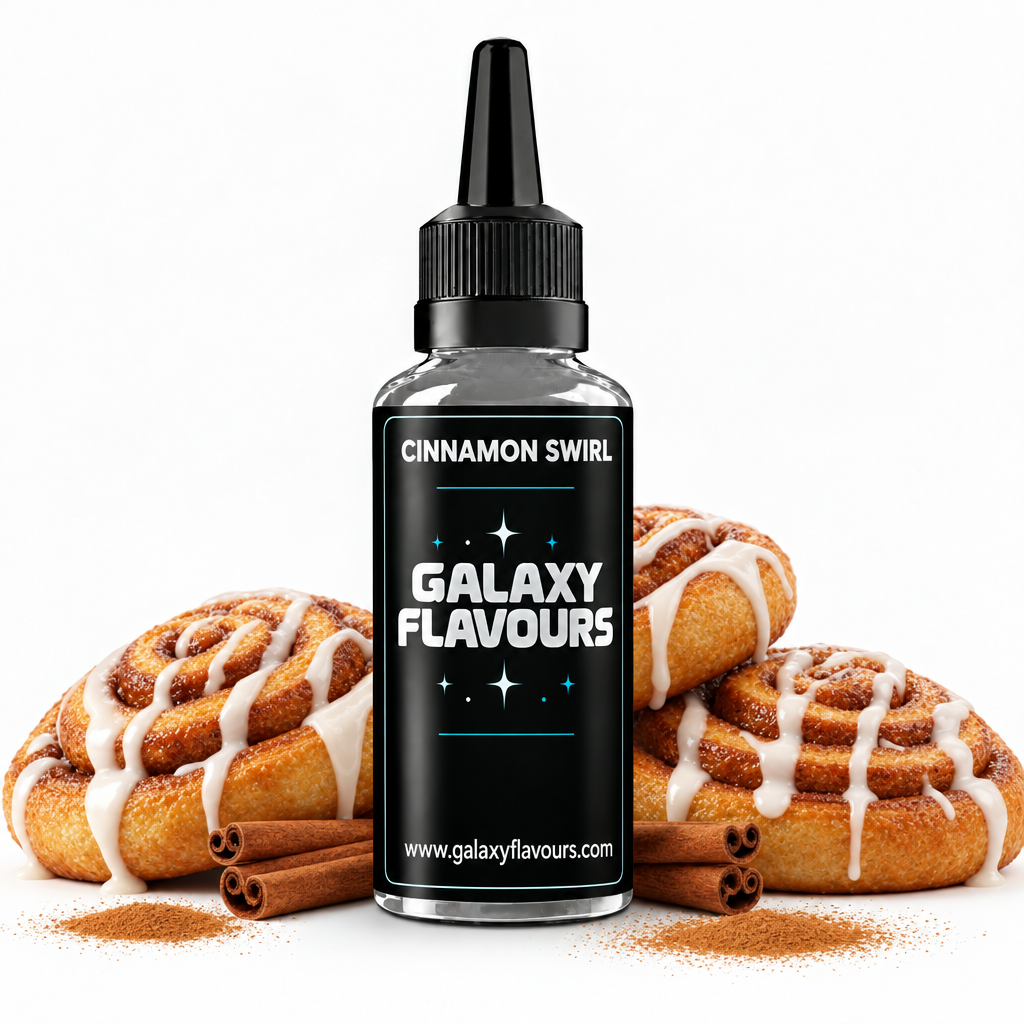 Galaxy Flavours Cinnamon Swirl Food Flavouring Concentrate – Professional High Strength.