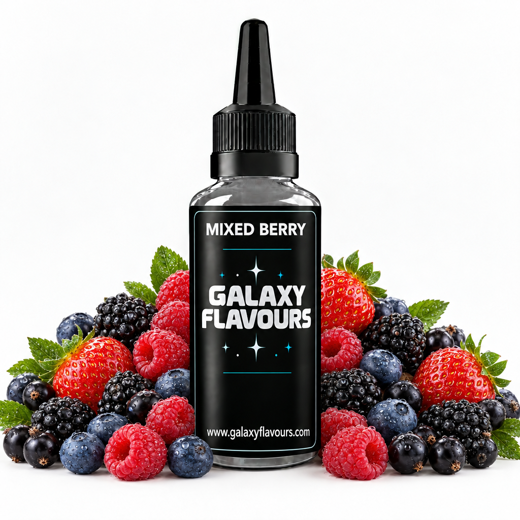 Galaxy Flavours Mixed Berry Food Flavouring Concentrate – Professional High Strength.