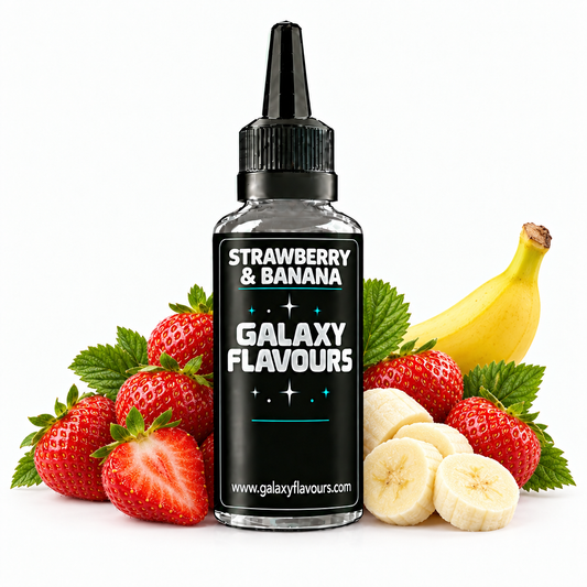 Galaxy Flavours Strawberry and Banana Food Flavouring Concentrate – Professional High Strength.
