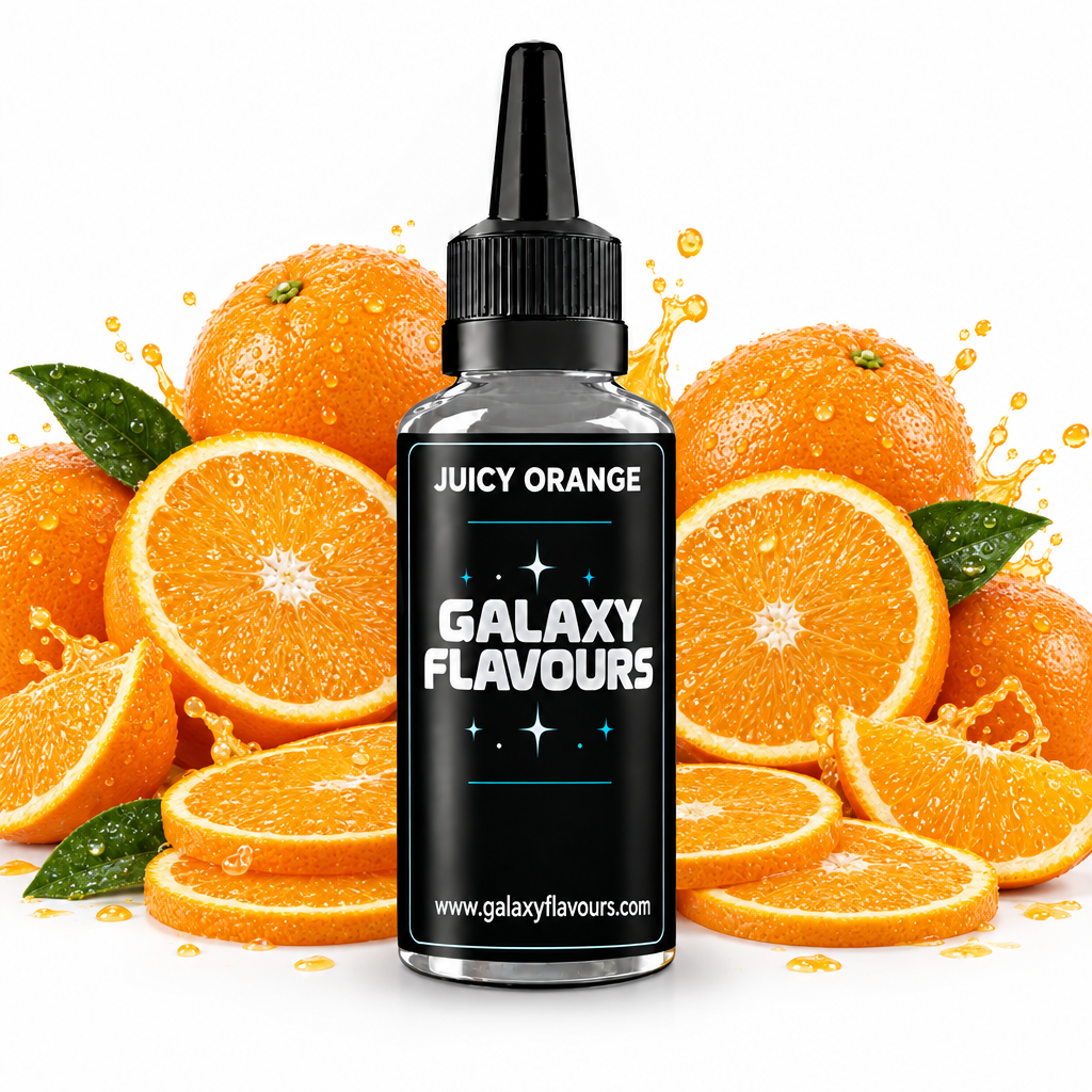 Galaxy Flavours Juicy Orange Food Flavouring Concentrate – Professional High Strength.