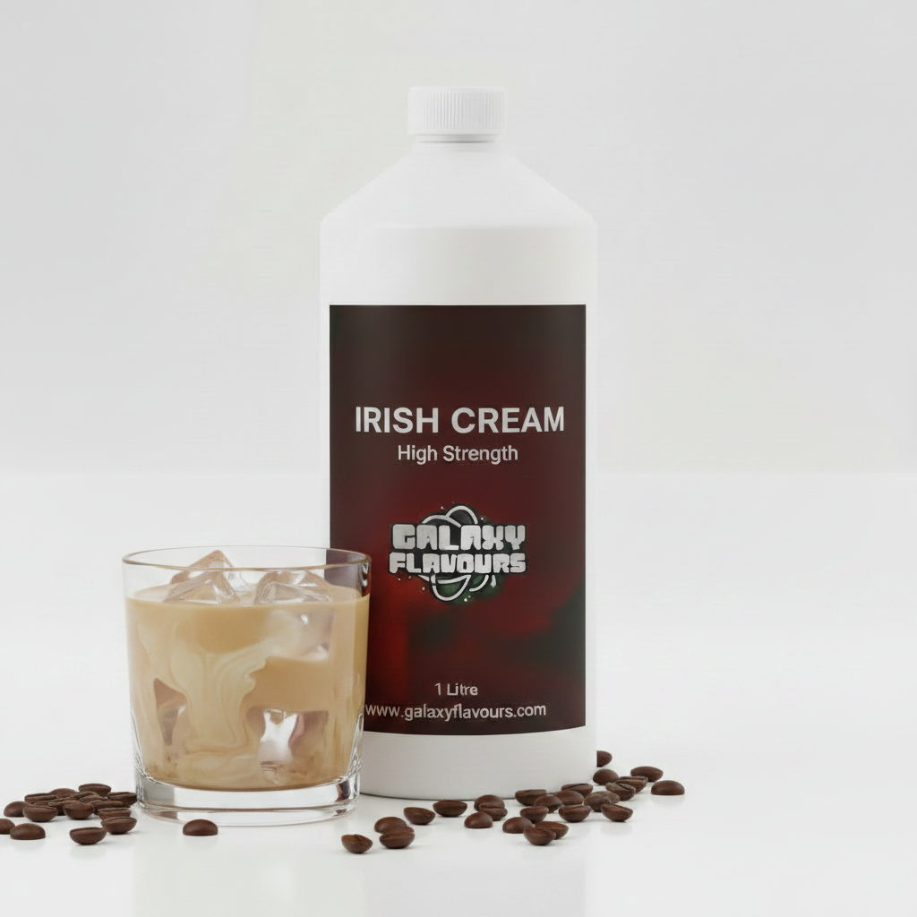 Galaxy Flavours Irish Cream Food Flavouring Concentrate – Professional High Strength, Vegan, Gluten-Free