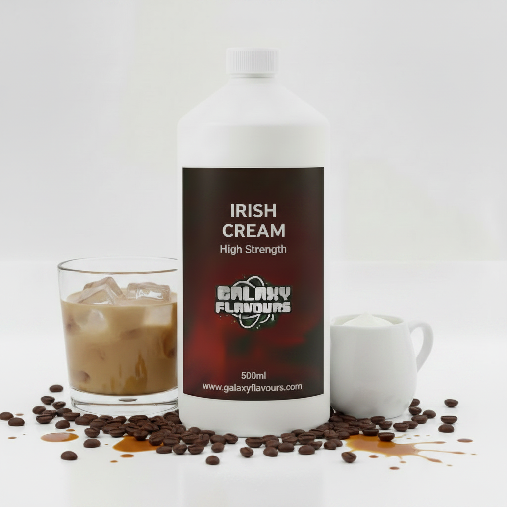 Galaxy Flavours Irish Cream Food Flavouring Concentrate – Professional High Strength, Vegan, Gluten-Free