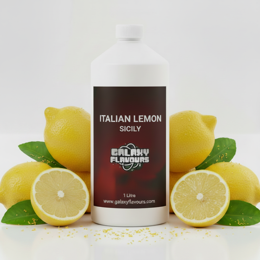 Galaxy Flavours Italian Lemon Sicily Food Flavouring Concentrate – Professional High Strength, Vegan, Gluten-Free