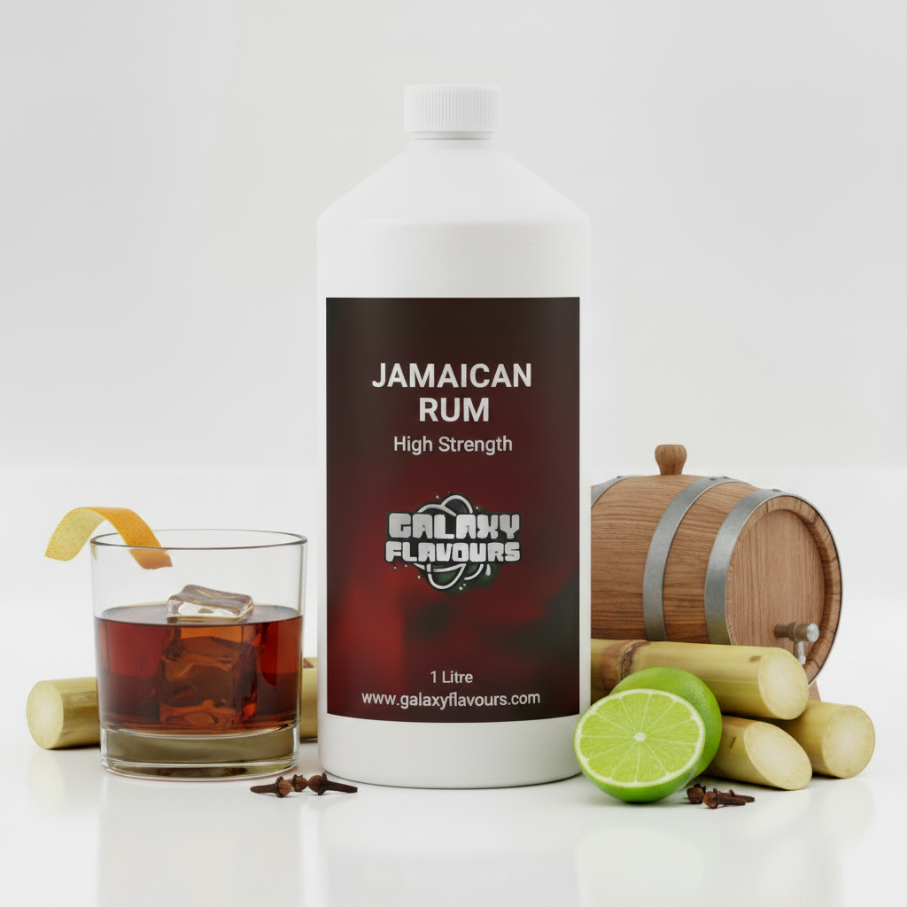 Galaxy Flavours Jamaican Rum Food Flavouring Concentrate – Professional High Strength, Vegan, Gluten-Free