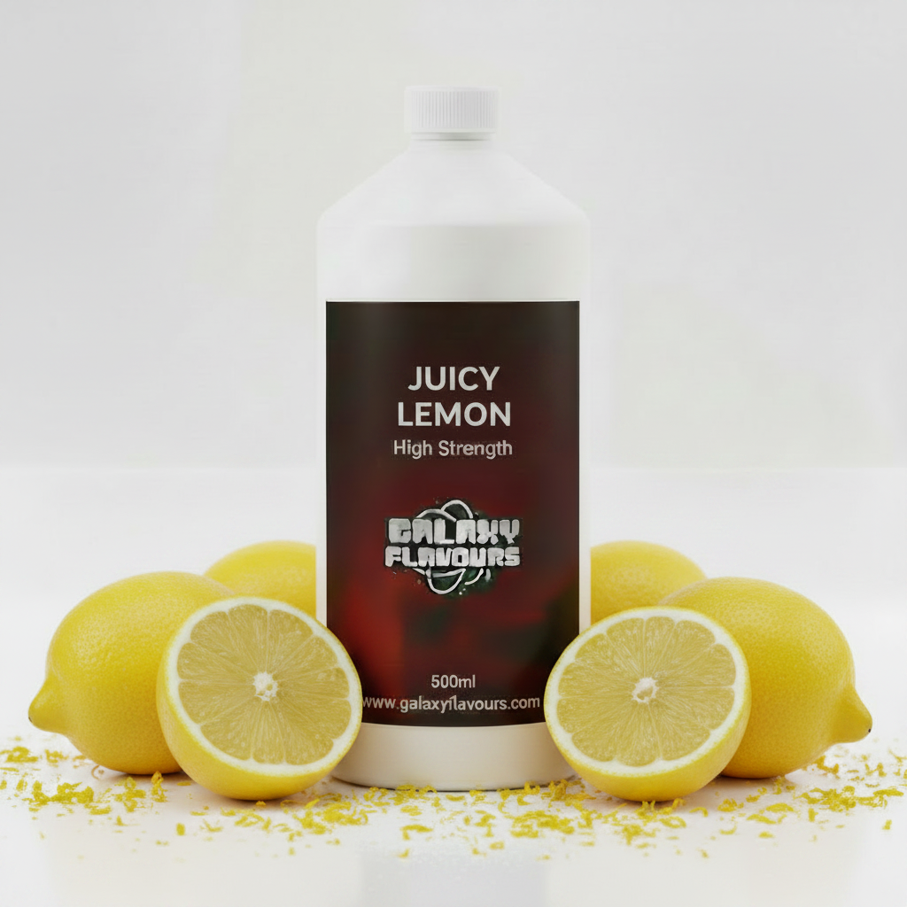 Galaxy Flavours Juicy Lemon Food Flavouring Concentrate – Professional High Strength, Vegan, Gluten-Free