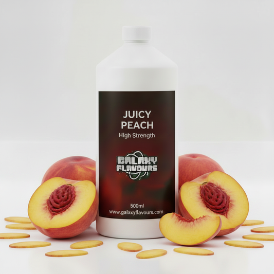 Galaxy Flavours Juicy Peach Food Flavouring Concentrate – Professional High Strength, Vegan, Gluten-Free
