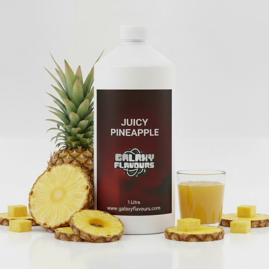 Galaxy Flavours Juicy Pineapple Food Flavouring Concentrate – Professional High Strength, Vegan, Gluten-Free