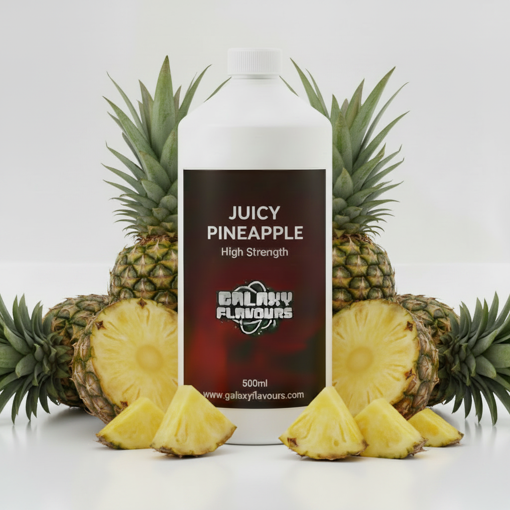 Galaxy Flavours Juicy Pineapple Food Flavouring Concentrate – Professional High Strength, Vegan, Gluten-Free