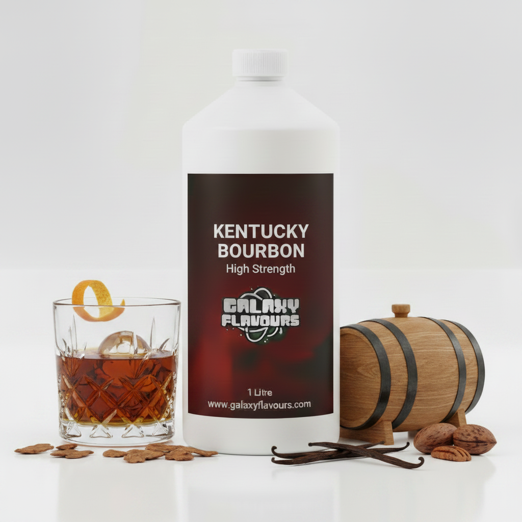 Galaxy Flavours Kentucky Bourbon Food Flavouring Concentrate – Professional High Strength, Vegan, Gluten-Free
