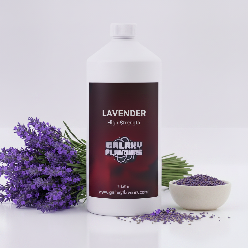 Galaxy Flavours Lavender Food Flavouring Concentrate – Professional High Strength, Vegan, Gluten-Free