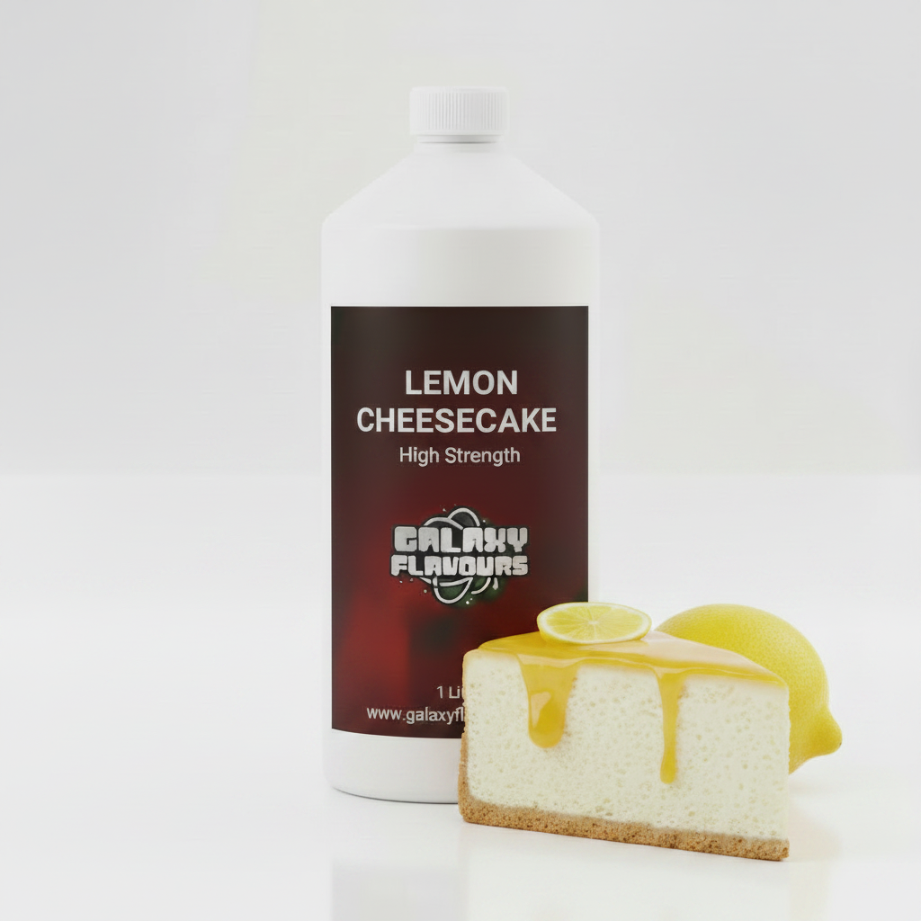 Galaxy Flavours Lemon Cheesecake Food Flavouring Concentrate – Professional High Strength, Vegan, Gluten-Free