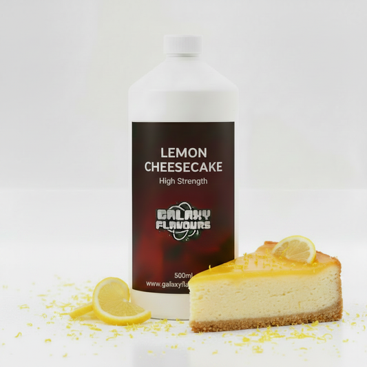 Galaxy Flavours Lemon Cheesecake Food Flavouring Concentrate – Professional High Strength, Vegan, Gluten-Free