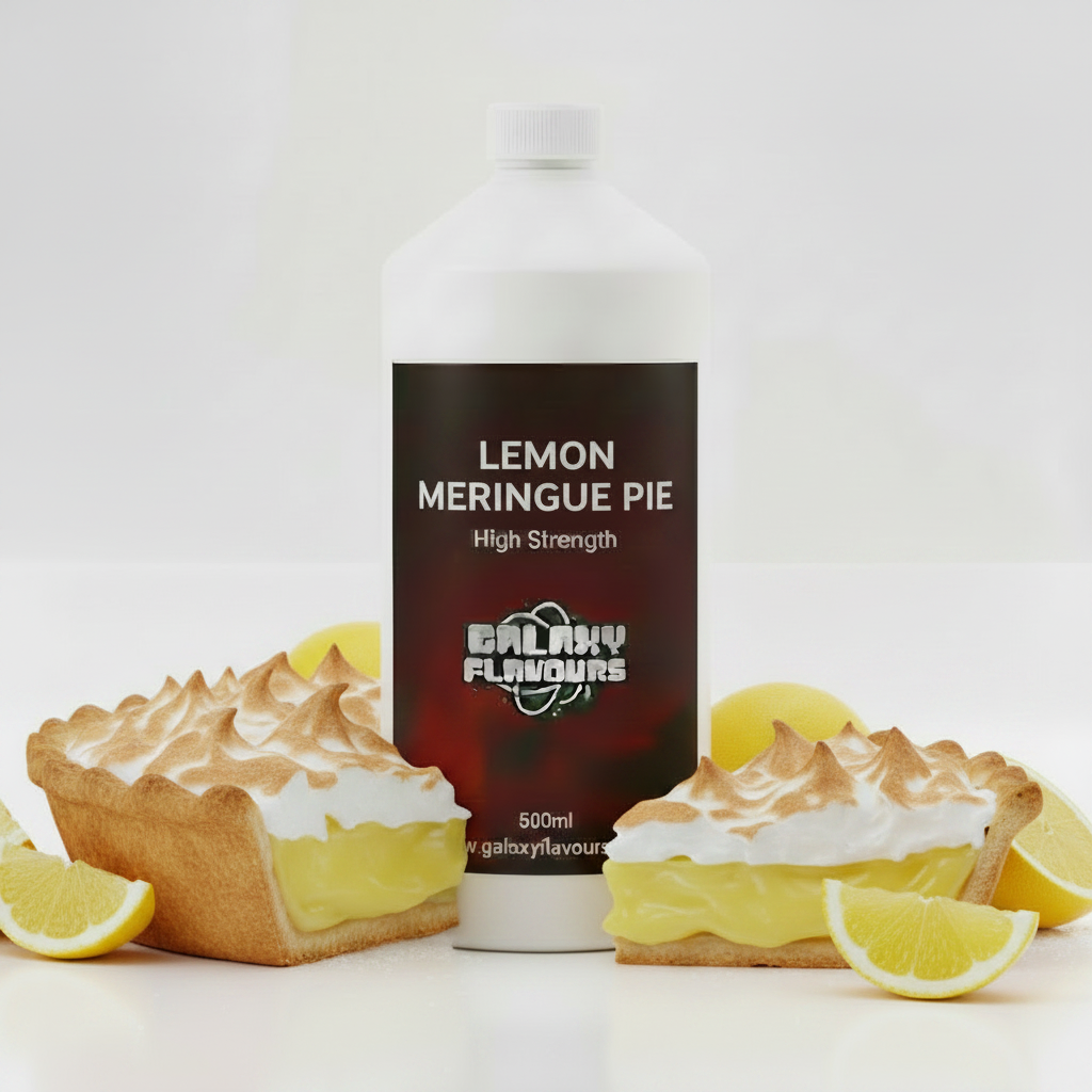 Galaxy Flavours Lemon Meringue Pie Food Flavouring Concentrate – Professional High Strength, Vegan, Gluten-Free