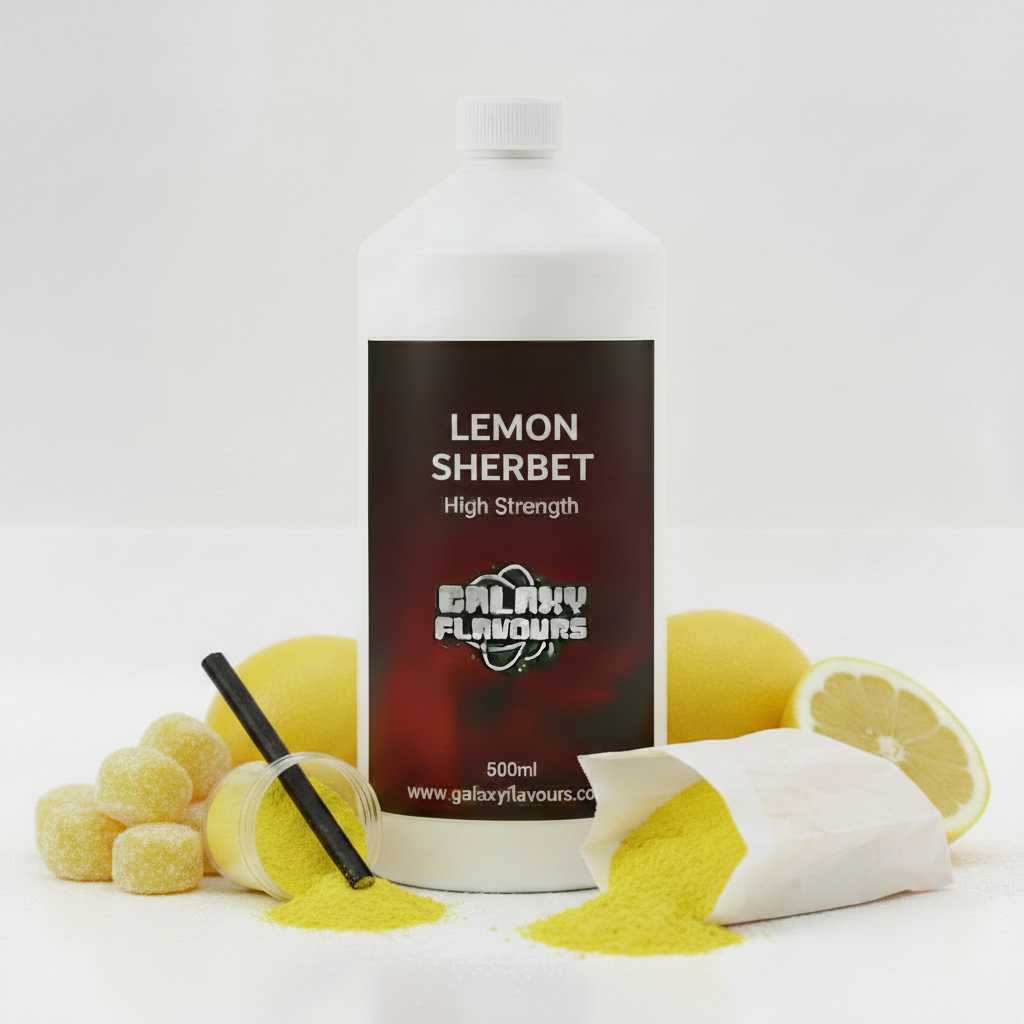 Galaxy Flavours Lemon Sherbet Food Flavouring Concentrate – Professional High Strength, Vegan, Gluten-Free
