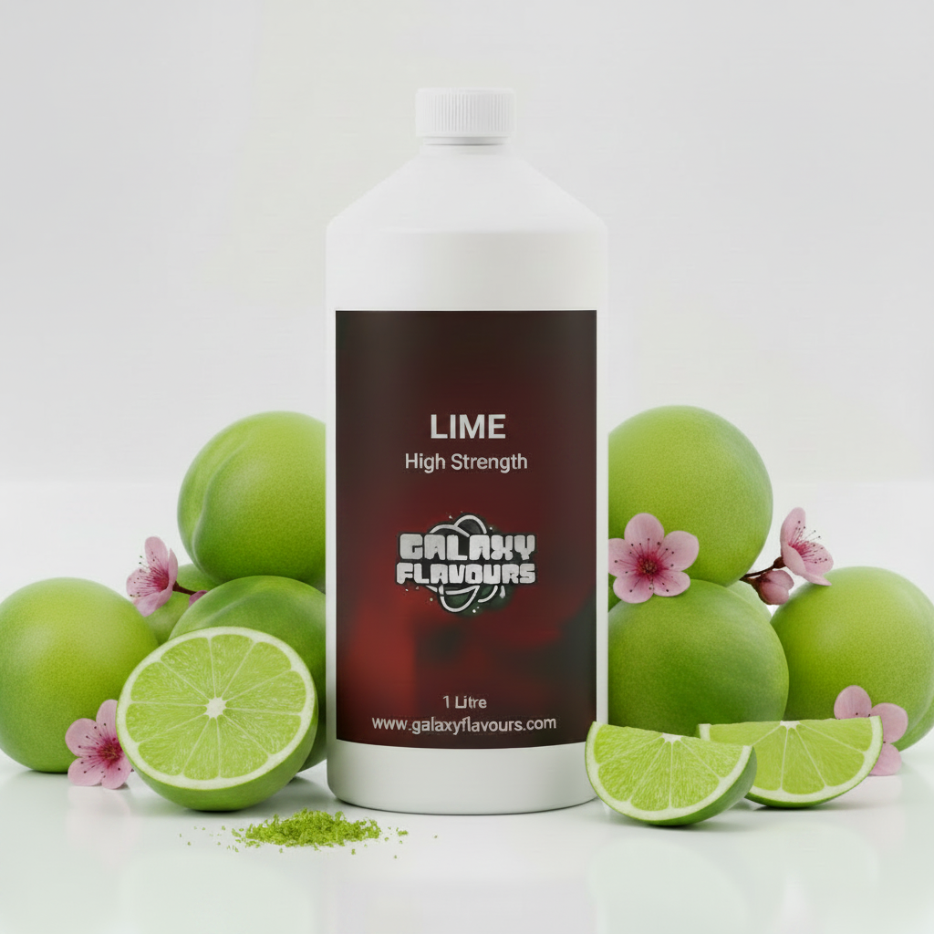 Galaxy Flavours Lime Food Flavouring Concentrate – Professional High Strength, Vegan, Gluten-Free