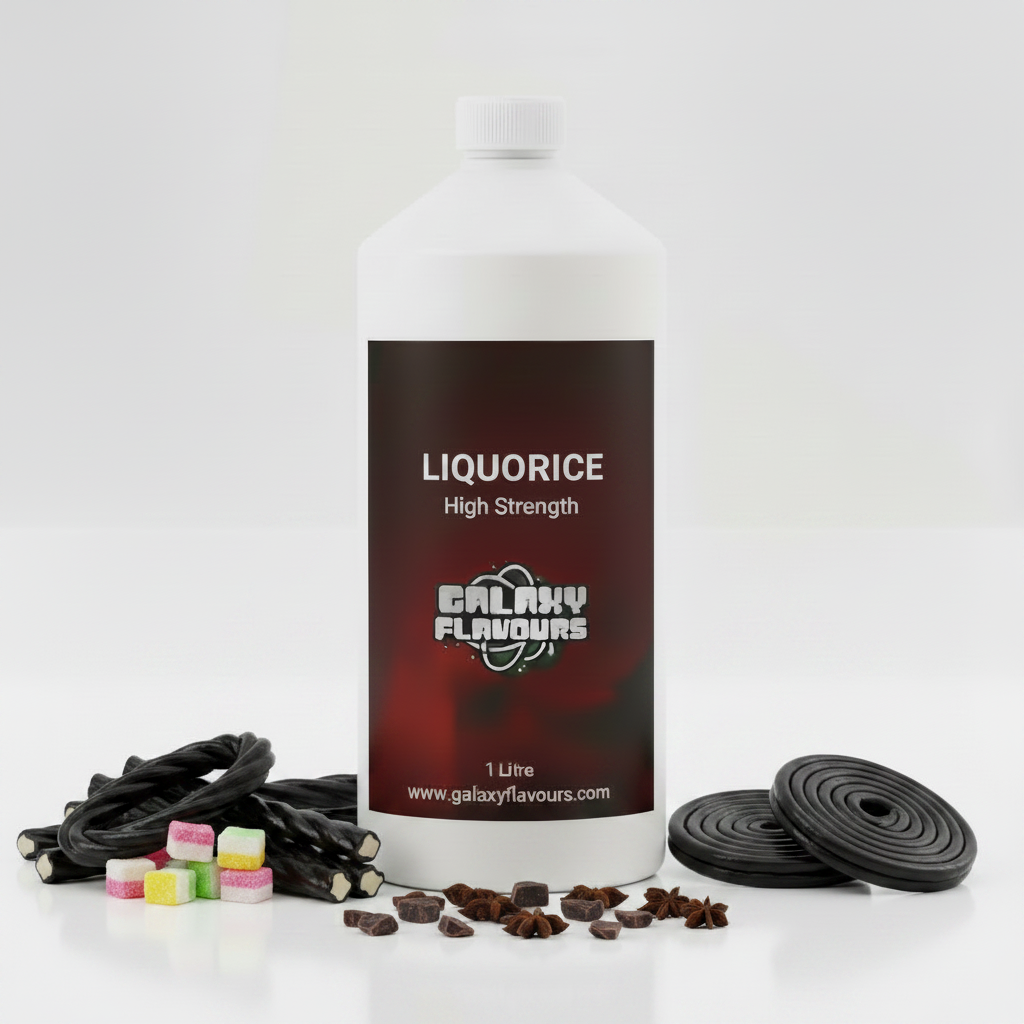 Galaxy Flavours Liquorice Food Flavouring Concentrate – Professional High Strength, Vegan, Gluten-Free