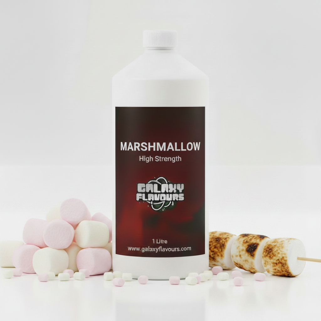 Galaxy Flavours Marshmallow Food Flavouring Concentrate – Professional High Strength, Vegan, Gluten-Free