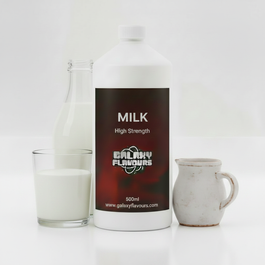 Galaxy Flavours Milk - Dairy Food Flavouring Concentrate – Professional High Strength, Vegan, Gluten-Free