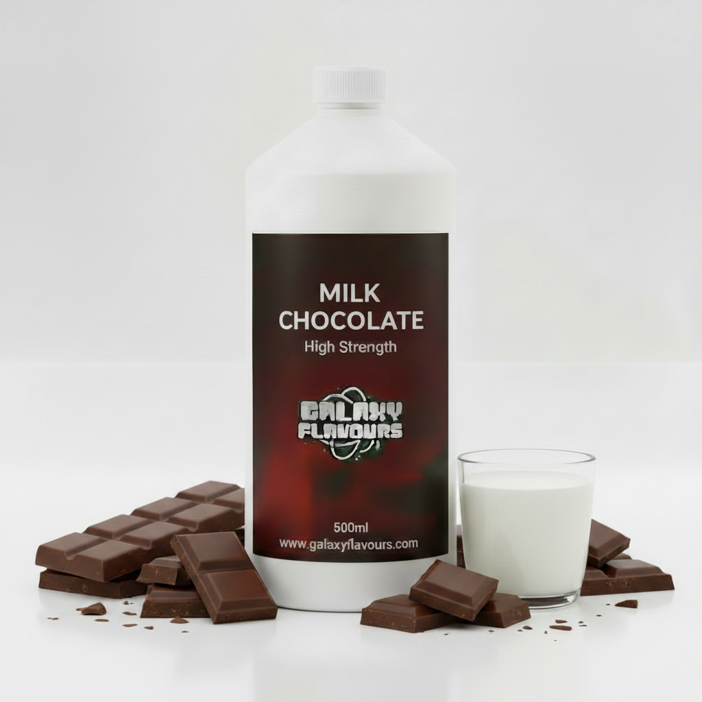 Galaxy Flavours Milk Chocolate Food Flavouring Concentrate – Professional High Strength, Vegan, Gluten-Free