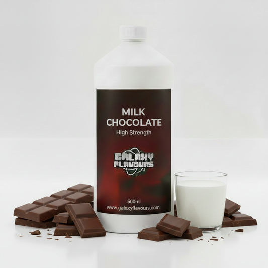 Galaxy Flavours Milk Chocolate Food Flavouring Concentrate – Professional High Strength, Vegan, Gluten-Free