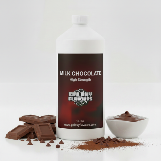 Galaxy Flavours Milk Chocolate Food Flavouring Concentrate – Professional High Strength, Vegan, Gluten-Free