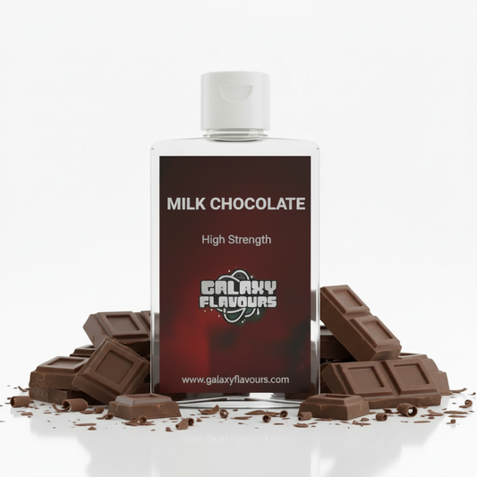 Galaxy Flavours Milk Chocolate Food Flavouring Concentrate – Professional High Strength, Vegan, Gluten-Free