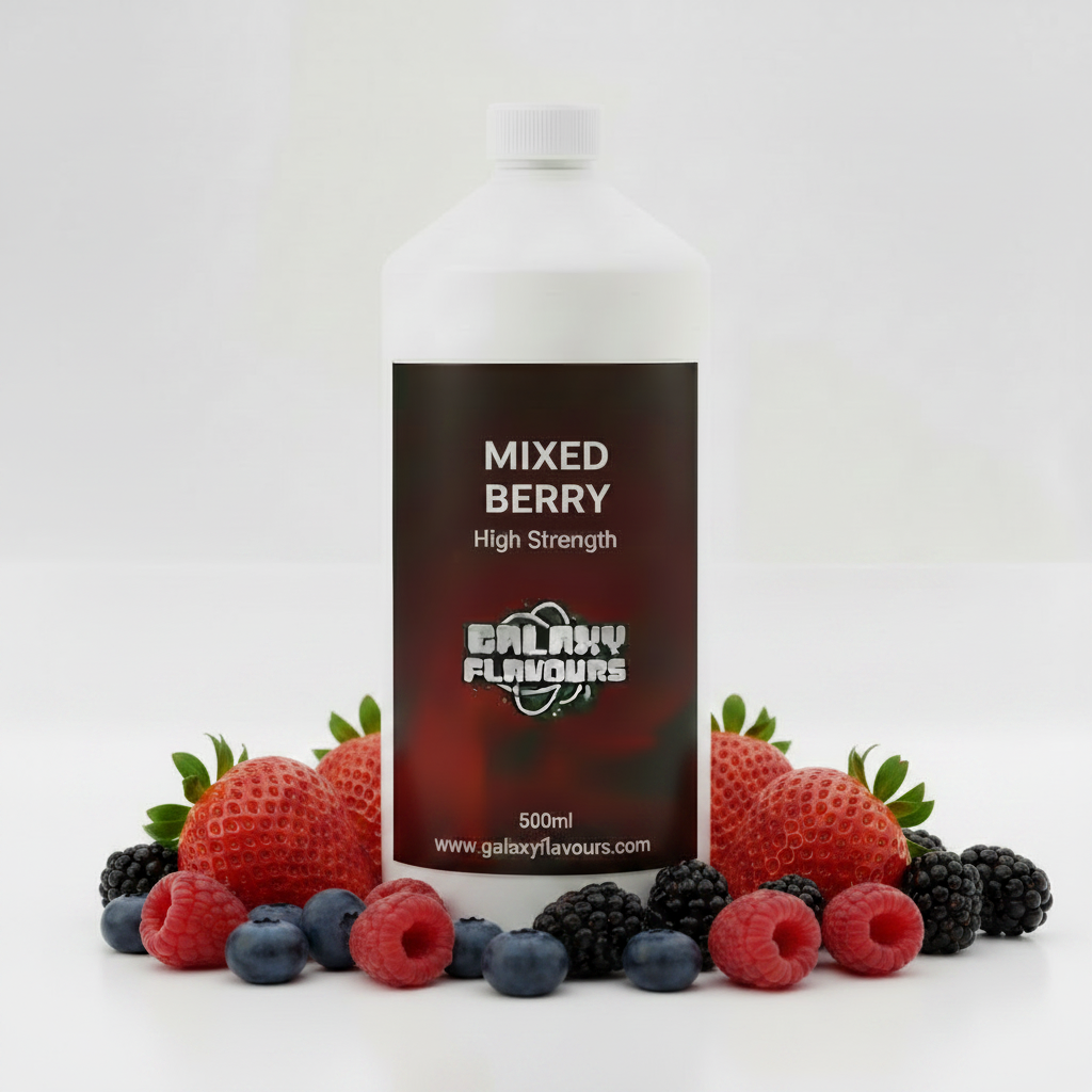 Galaxy Flavours Mixed Berry Food Flavouring Concentrate – Professional High Strength, Vegan, Gluten-Free